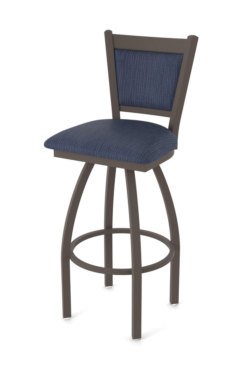 Holland Bar Stool 870 Hadleigh Swivel Bar Stool Upholstered Seat 36"H (HBS - 870 - BS - UP - 36H) - SchoolOutlet