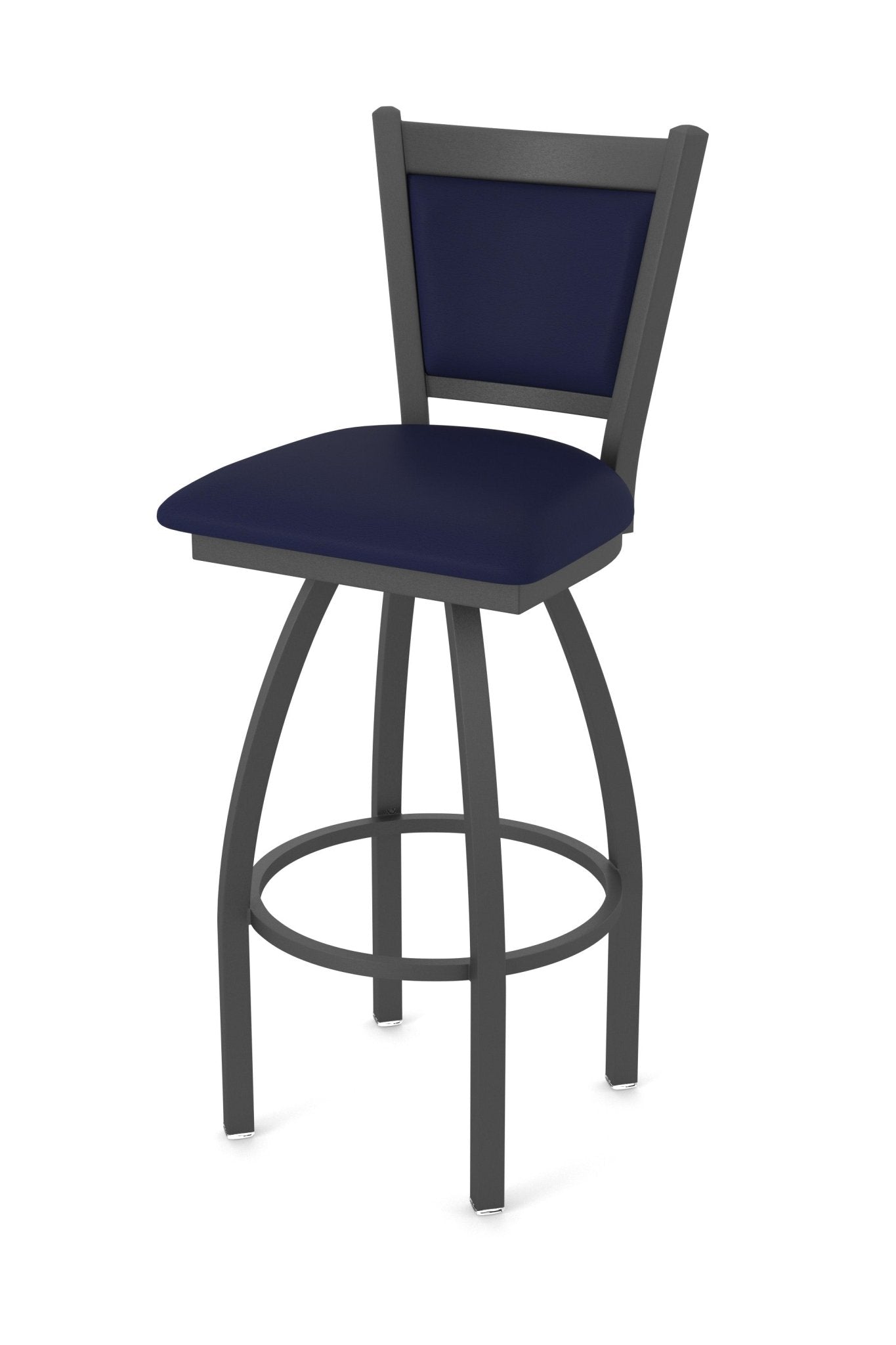 Holland Bar Stool 870 Hadleigh Swivel Bar Stool Upholstered Seat 36"H (HBS - 870 - BS - UP - 36H) - SchoolOutlet