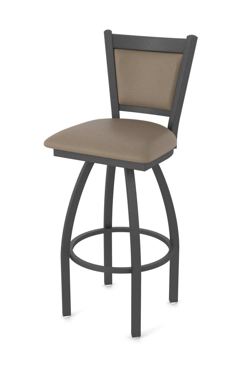 Holland Bar Stool 870 Hadleigh Swivel Bar Stool Upholstered Seat 36"H (HBS - 870 - BS - UP - 36H) - SchoolOutlet