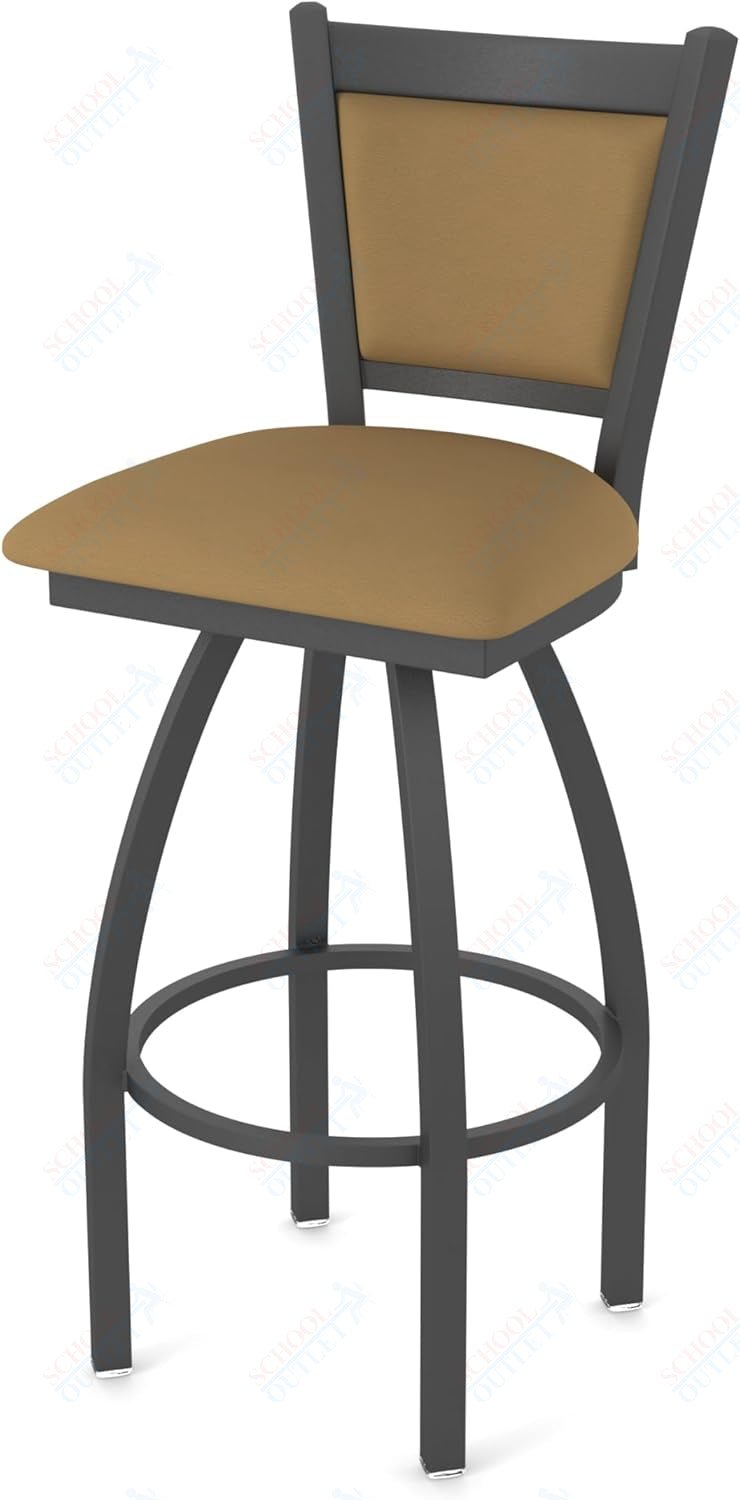 Holland Bar Stool 870 Hadleigh Swivel Bar Stool Upholstered Seat 36"H (HBS - 870 - BS - UP - 36H) - SchoolOutlet