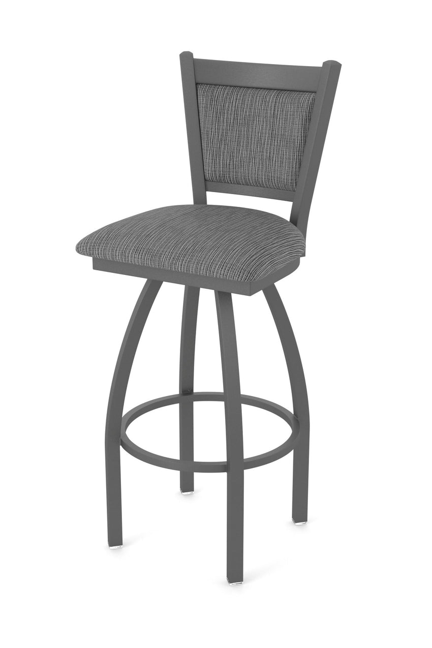 Holland Bar Stool 870 Hadleigh Swivel Bar Stool Upholstered Seat 36"H (HBS - 870 - BS - UP - 36H) - SchoolOutlet