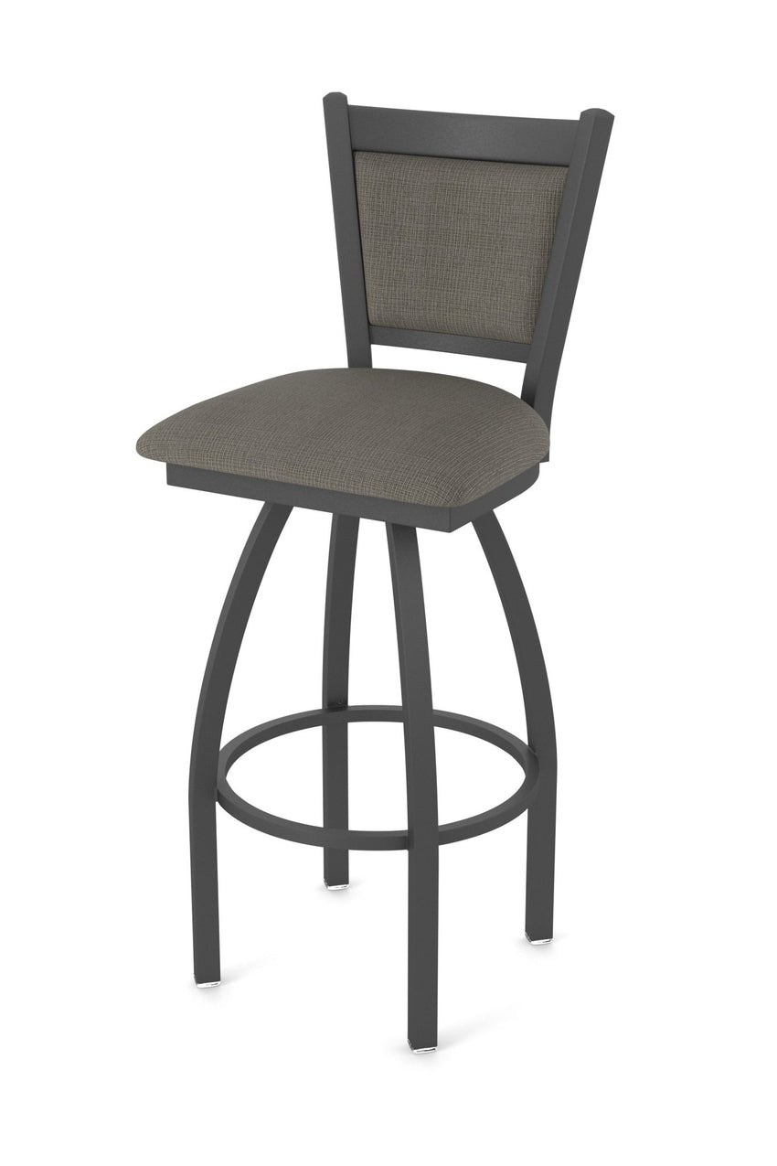 Holland Bar Stool 870 Hadleigh Swivel Bar Stool Upholstered Seat 36"H (HBS - 870 - BS - UP - 36H) - SchoolOutlet