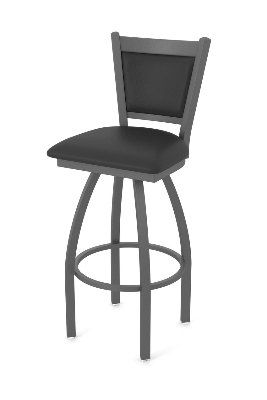 Holland Bar Stool 870 Hadleigh Swivel Bar Stool Upholstered Seat 36"H (HBS - 870 - BS - UP - 36H) - SchoolOutlet