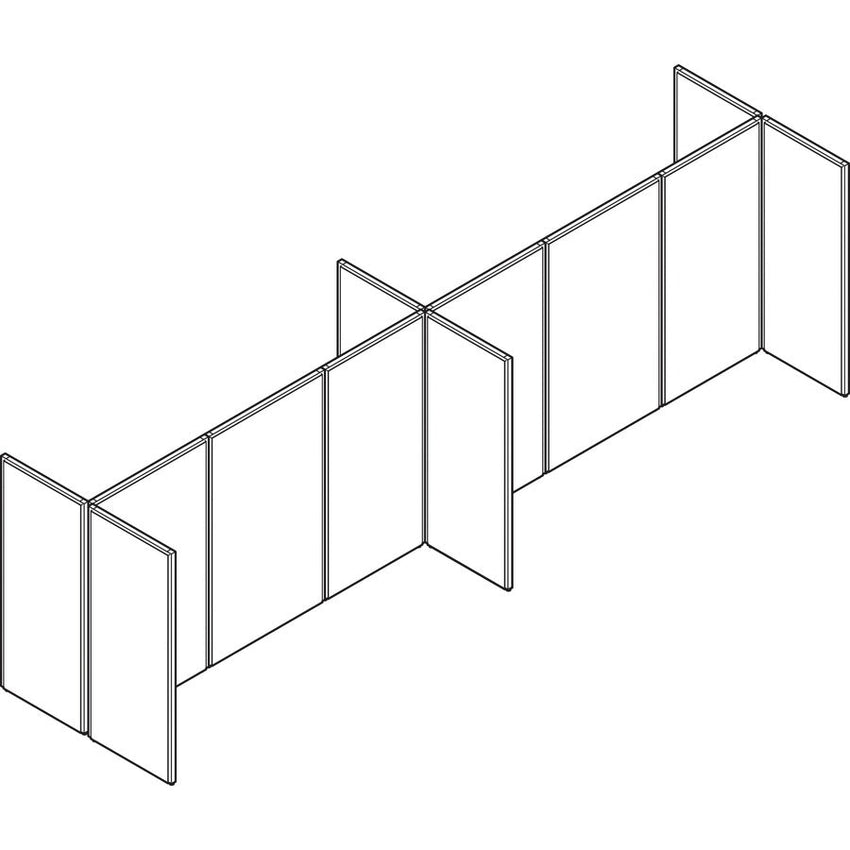 HON Verse Office Panel Stylish and Flexible Workspace Divider (BSXP4230GYGY) - SchoolOutlet