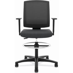 HON Torch Mesh Mid-Back Task Stool Center-Tilt with Footring and Fixed Arms (BSXVL515LH10)