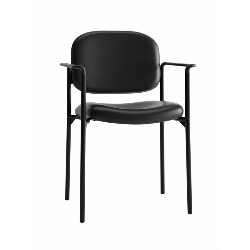 Contemporary Leather Reception Chair (BSXVL616SB11) - SchoolOutlet