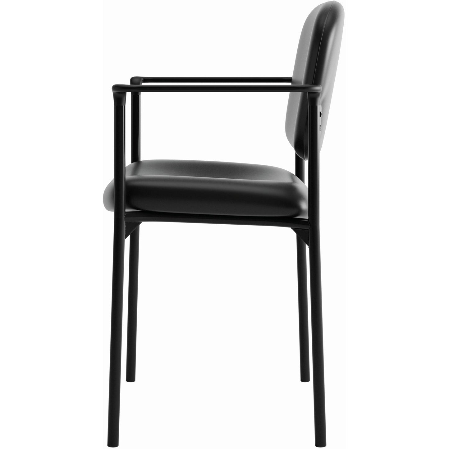 Contemporary Leather Reception Chair (BSXVL616SB11) - SchoolOutlet