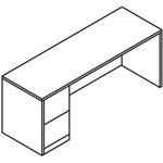 HON 10500 H105904L Pedestal Credenza (HON105904LX) - SchoolOutlet