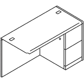 HON 10700 Series Full Right Pedestal Return (HON10711RNN) - SchoolOutlet