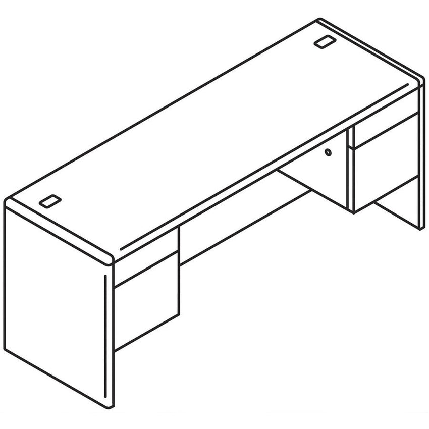 HON 10700 Kneespace Credenza (HON10765NN) - SchoolOutlet