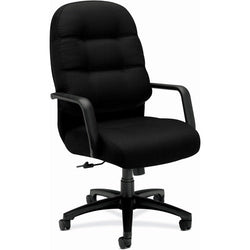 HON Pillow-Soft Executive High-Back Chair Center-Tilt with Fixed Arms (HON2091CU10T)