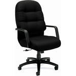 HON Pillow - Soft Executive High - Back Chair Center - Tilt with Fixed Arms (HON2091CU10T) - SchoolOutlet