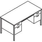 HON 34000 H34962 Pedestal Desk (HON34962CL) - SchoolOutlet