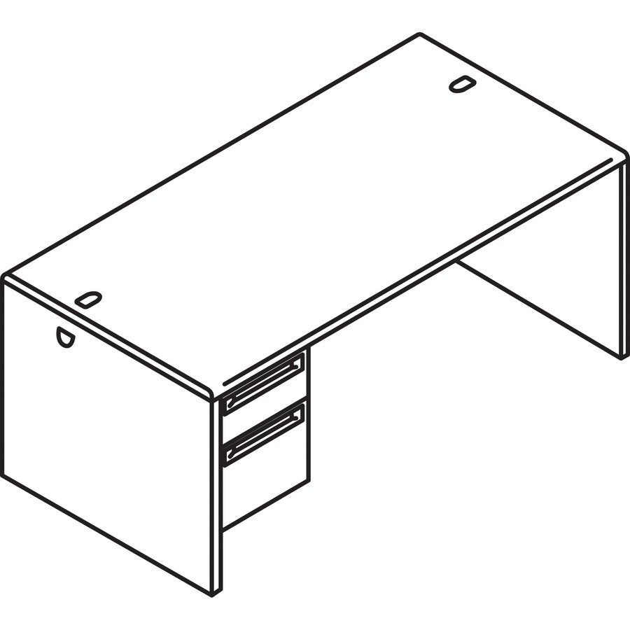 HON 38000 H38292L Pedestal Desk (HON38292LNS) – SchoolOutlet