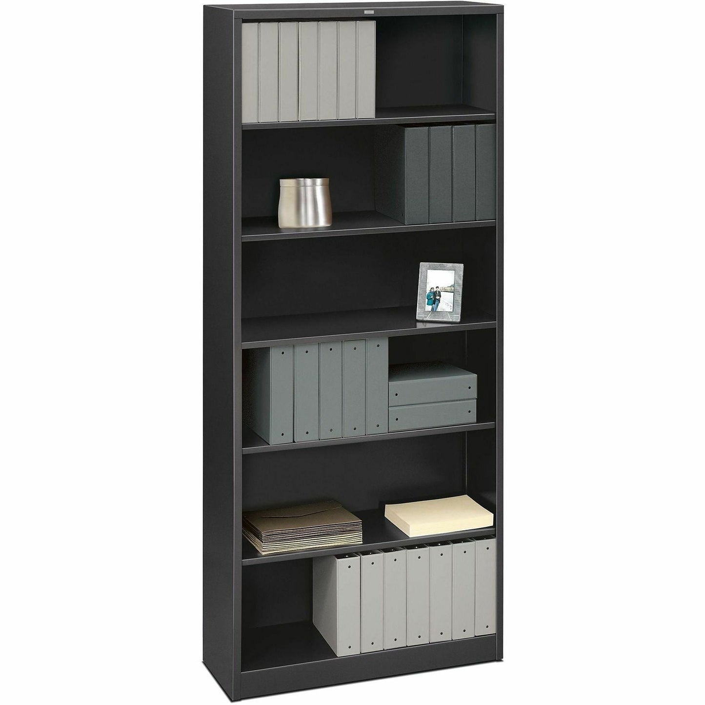 HON Brigade Steel Bookcase 6 Shelves (HONS82ABCX) - SchoolOutlet