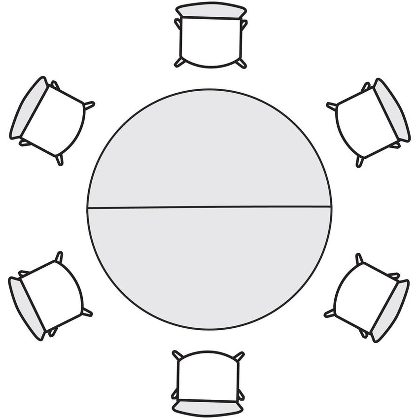 HON Build Series Half - round Tabletop (HONSN3054ENX) - SchoolOutlet