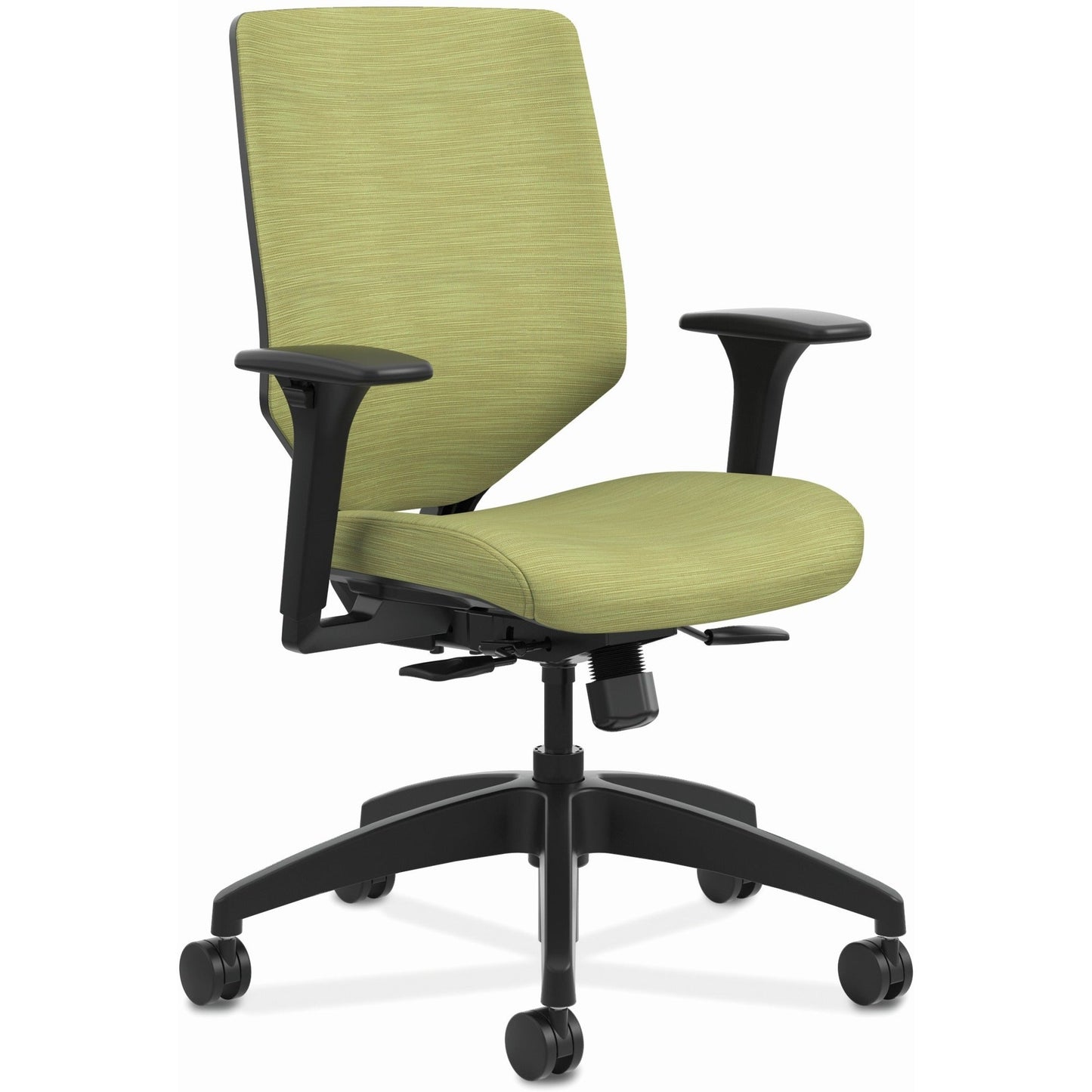 HON Solve Mid - Back Task Chair with ReActiv Back - Ergonomic, Adjustable & Upholstered Comfort (HONSVU1ACLCXX) - SchoolOutlet