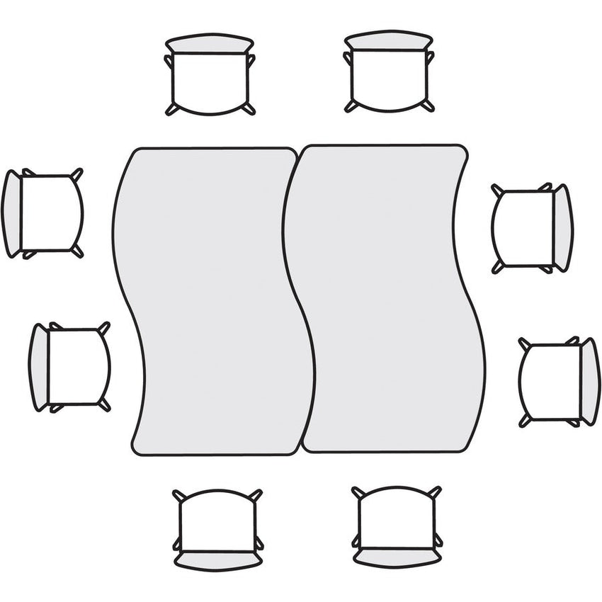 HON Build Series Ribbon Shape Tabletop (HONSW3054ENDK) - SchoolOutlet