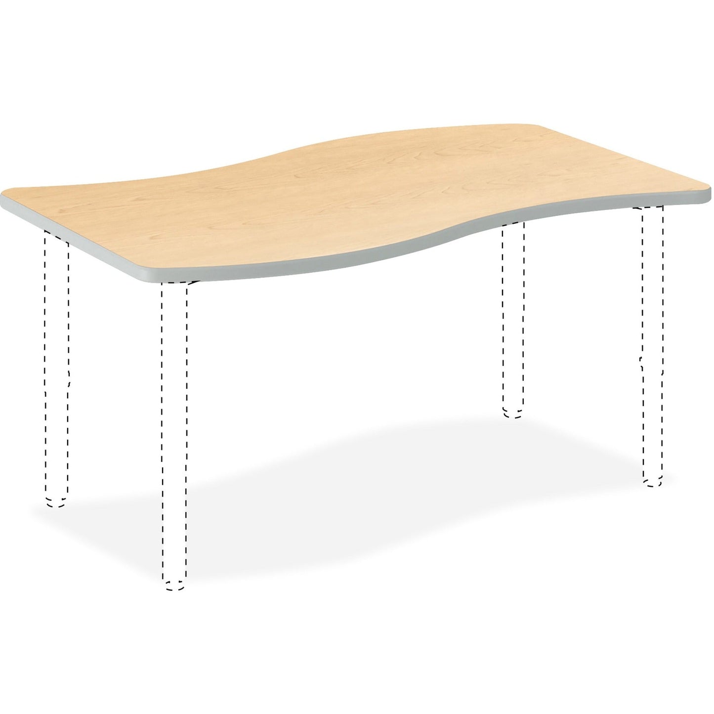 HON Build Series Ribbon Shape Tabletop (HONSW3054ENDK) - SchoolOutlet