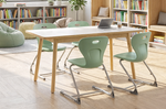 Allied Artisan Wood Designer Dry Erase Rectangle Table - 48