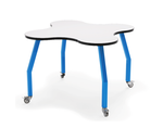 Allied Innovation-X Jax Shaped Interactive Dry Erase Classroom Table - 60
