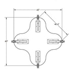 Allied Innovation-X Jax Shaped High Pressure Laminate Table - 48