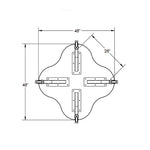 Allied Innovation-X Jax Shaped High Pressure Laminate Table - 48