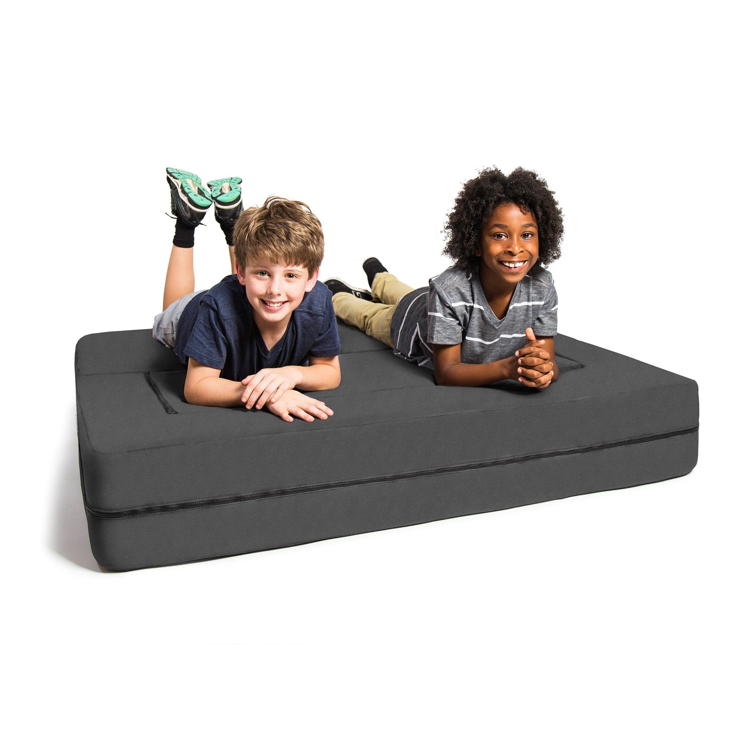 Jaxx Zipline Big Kids Modular Sofa & Ottoman (17454) - SchoolOutlet