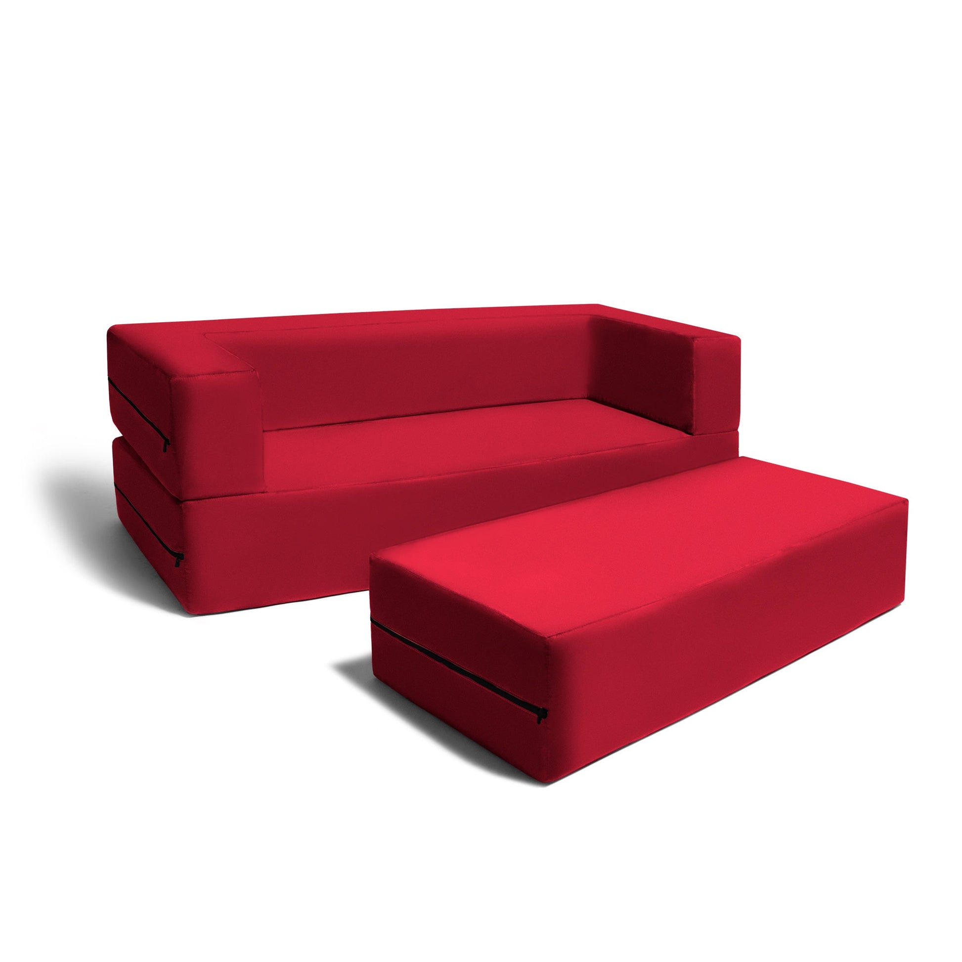 Jaxx Zipline Big Kids Modular Sofa & Ottoman (17454) - SchoolOutlet