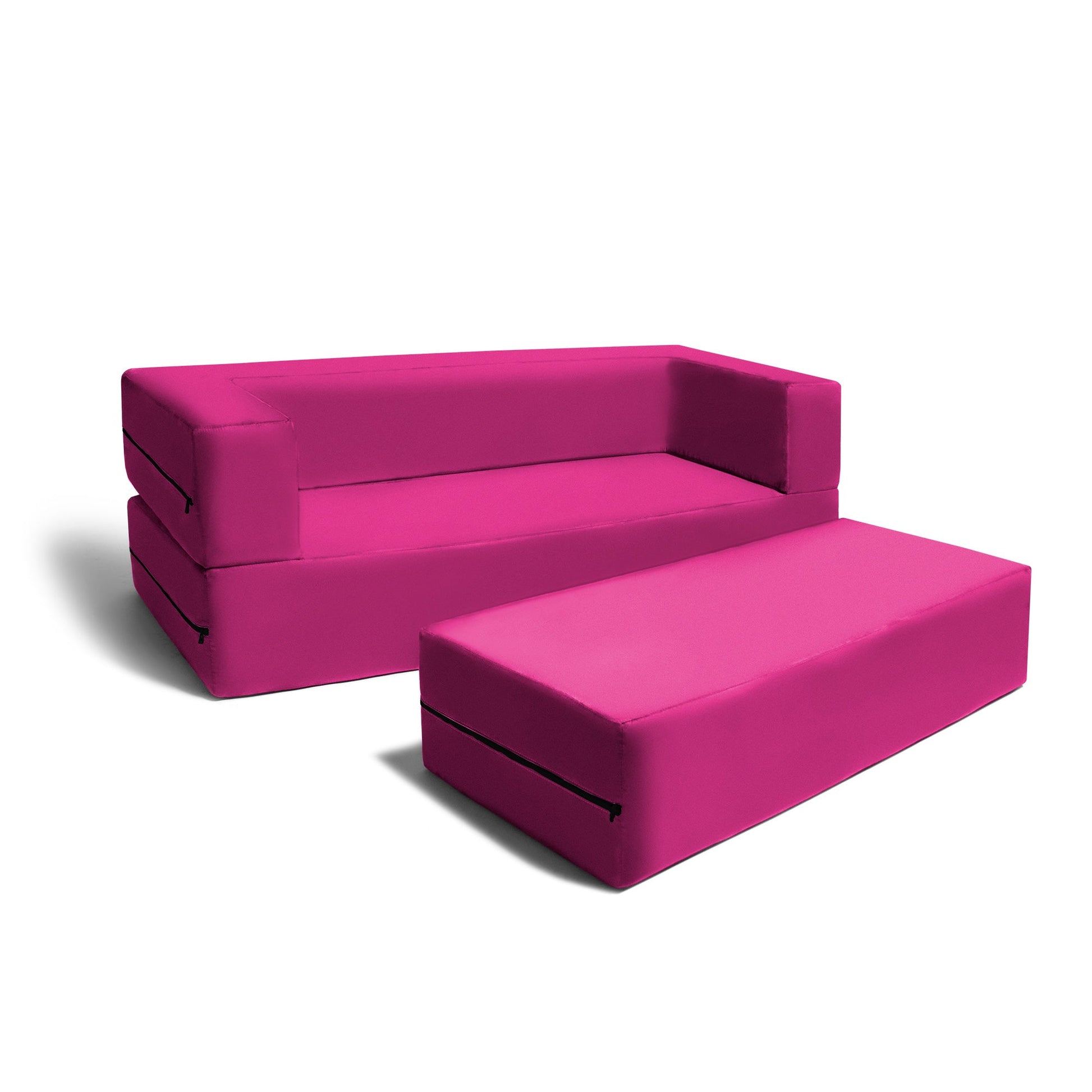 Jaxx Zipline Big Kids Modular Sofa & Ottoman (17454) - SchoolOutlet