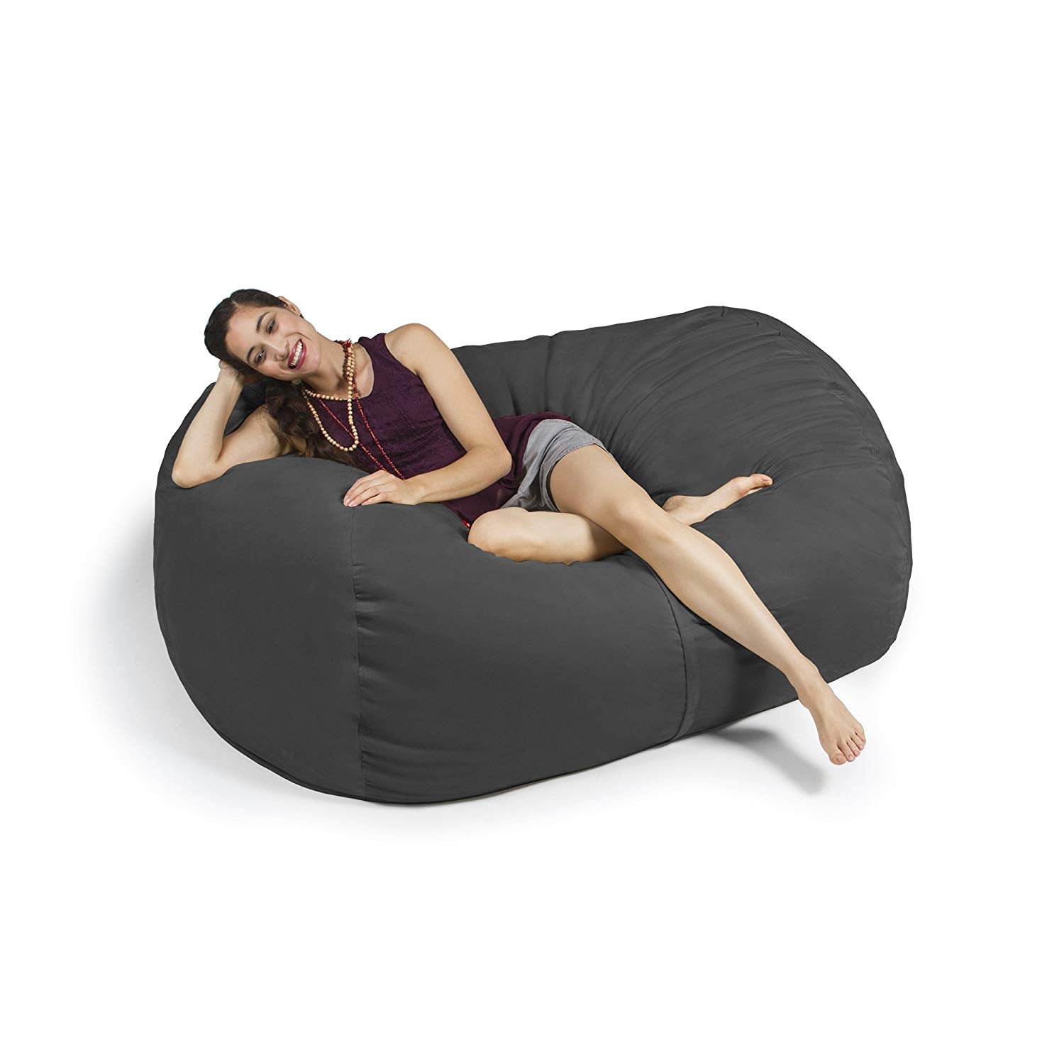 Jaxx 5.5 Foot Lounger Bean Bag Loveseat (10813) - SchoolOutlet