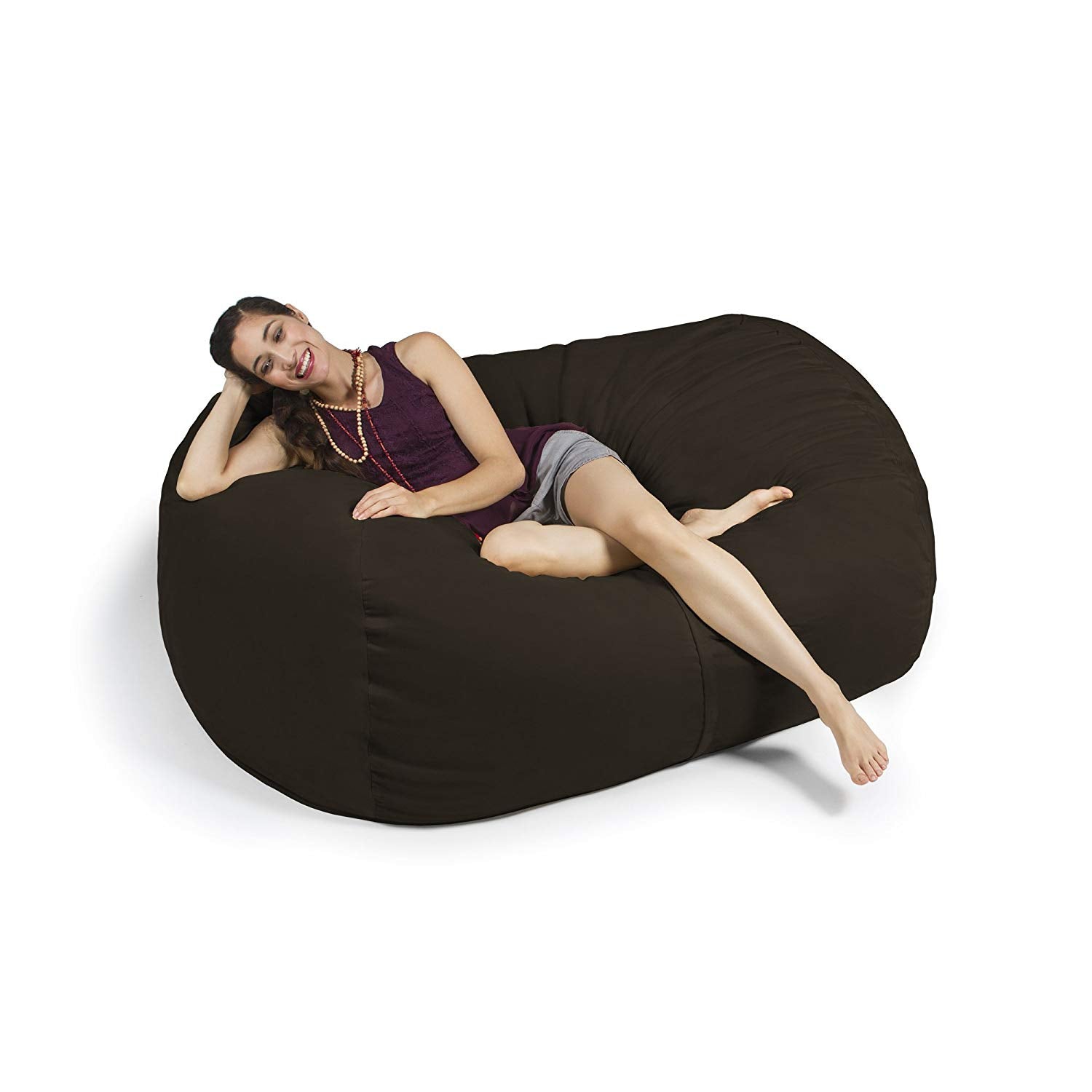 Jaxx 5.5 Foot Lounger Bean Bag Loveseat (10813) - SchoolOutlet