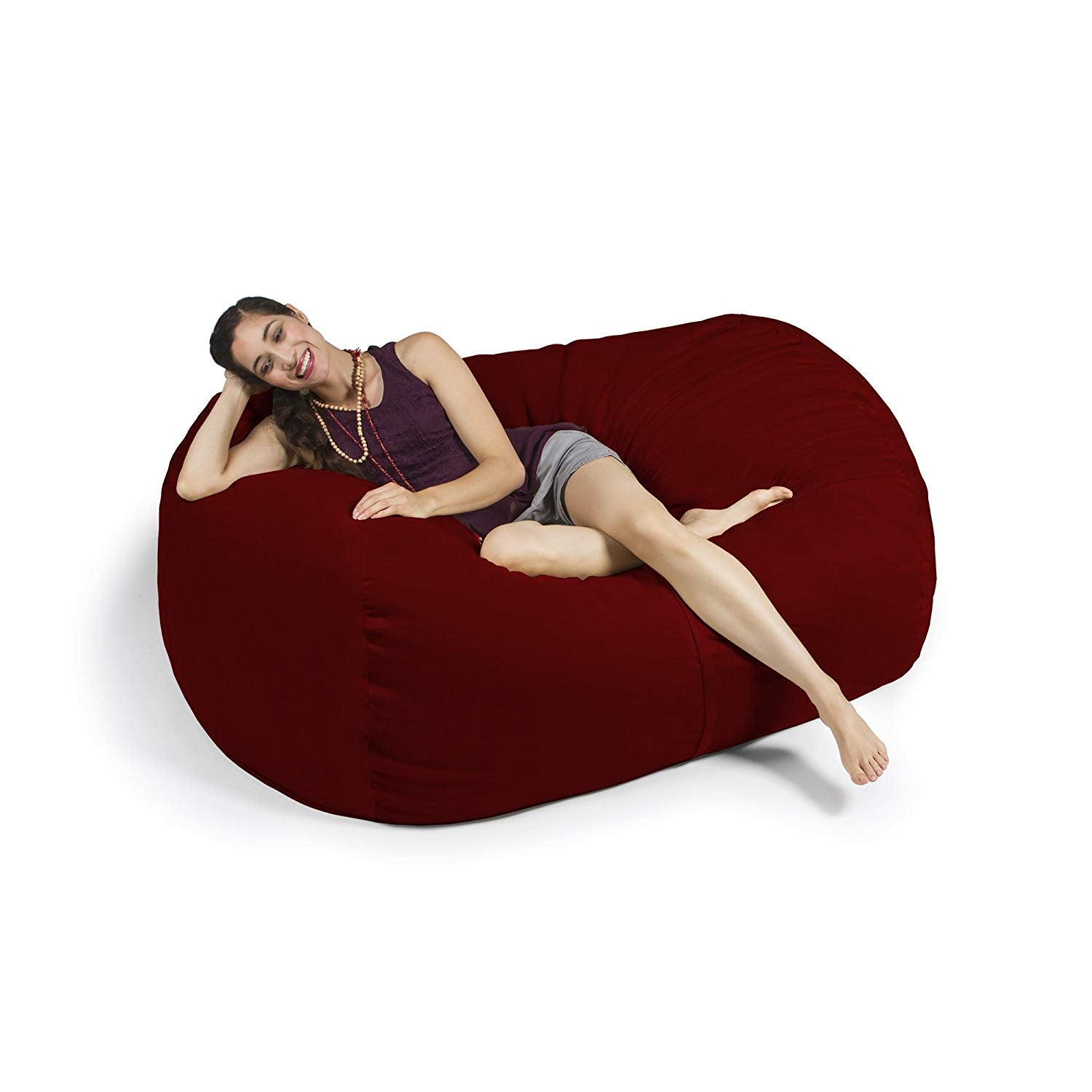 Jaxx 5.5 Foot Lounger Bean Bag Loveseat (10813) - SchoolOutlet