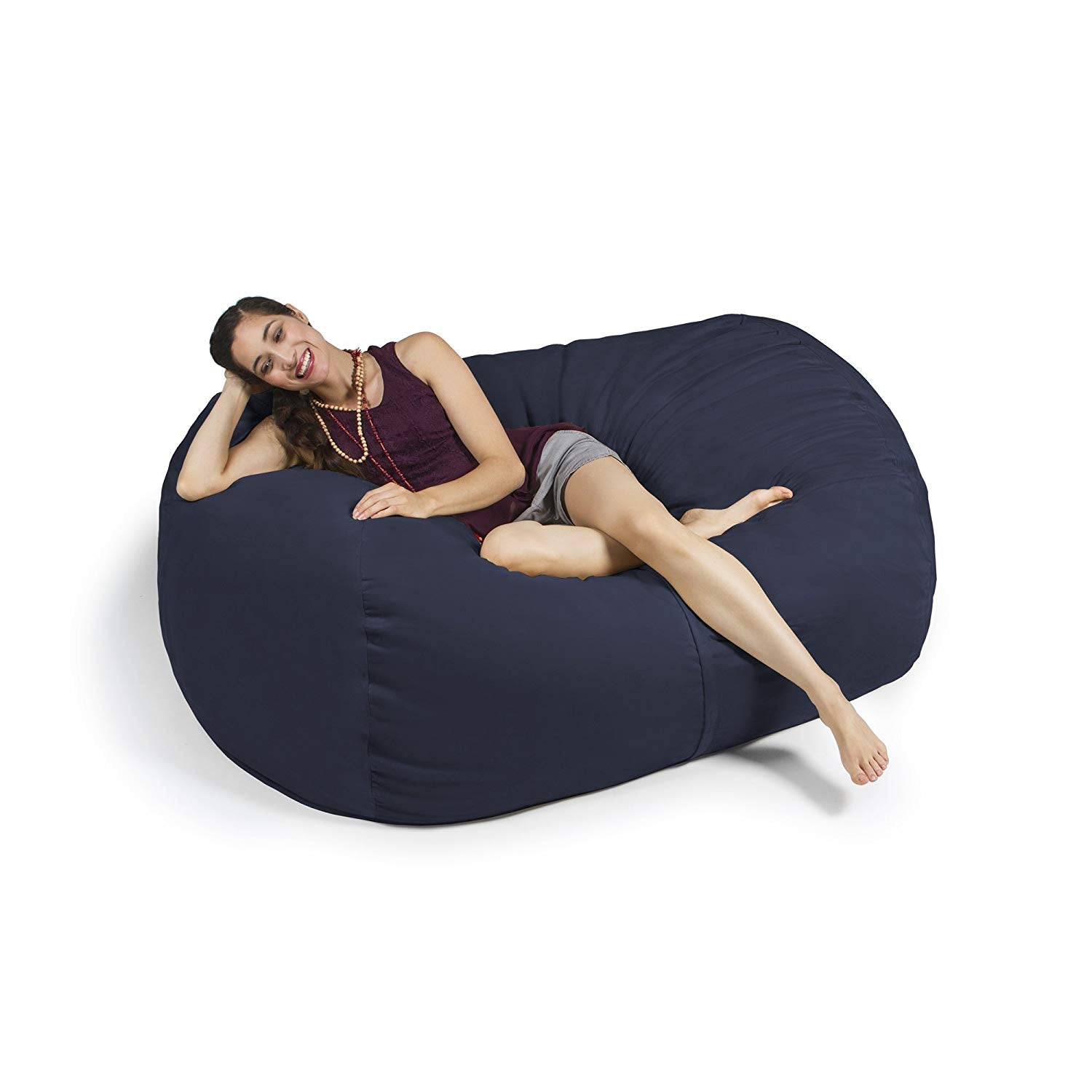Jaxx 5.5 Foot Lounger Bean Bag Loveseat (10813) - SchoolOutlet