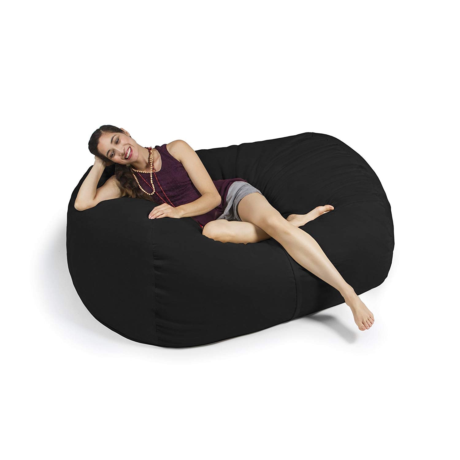 Jaxx 5.5 Foot Lounger Bean Bag Loveseat (10813) - SchoolOutlet