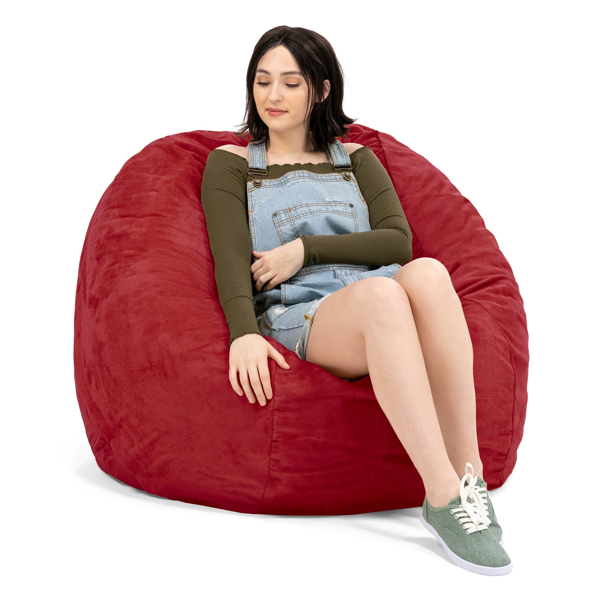 Jaxx Saxx 4 Foot Round Bean Bag w/ Removable Cover (10841) - SchoolOutlet