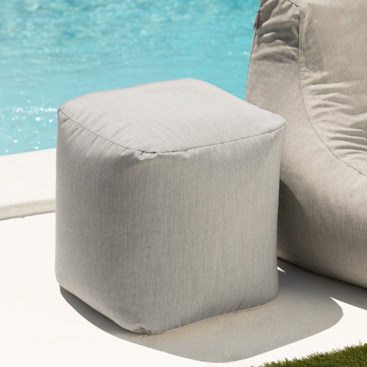 Jaxx Luckie Outdoor Patio Bean Bag Ottoman (16604) - SchoolOutlet
