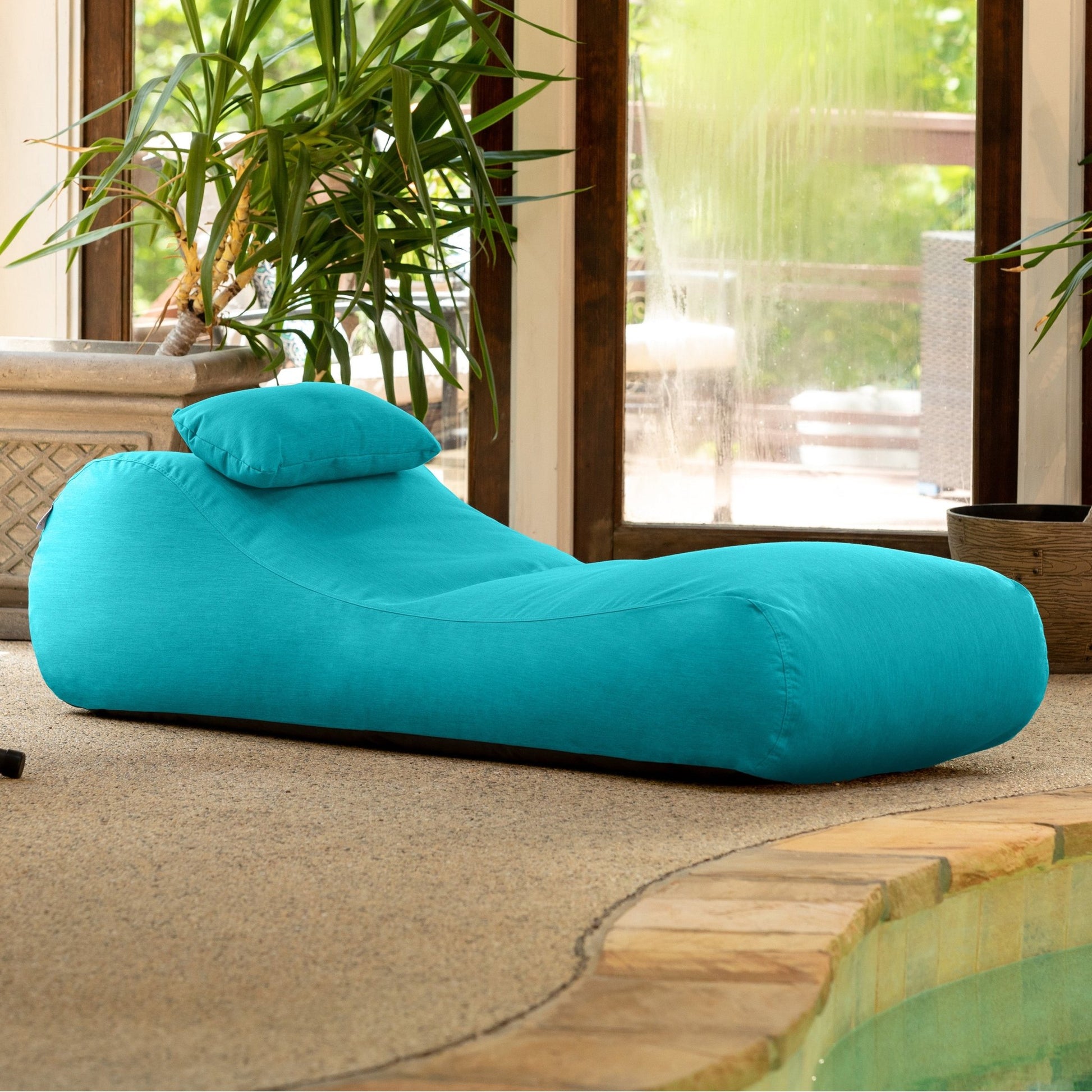 Jaxx Arlo Outdoor Bean Bag Sun Lounger - Pool and Patio Chaise Bean Bag Lounger (17805) - SchoolOutlet