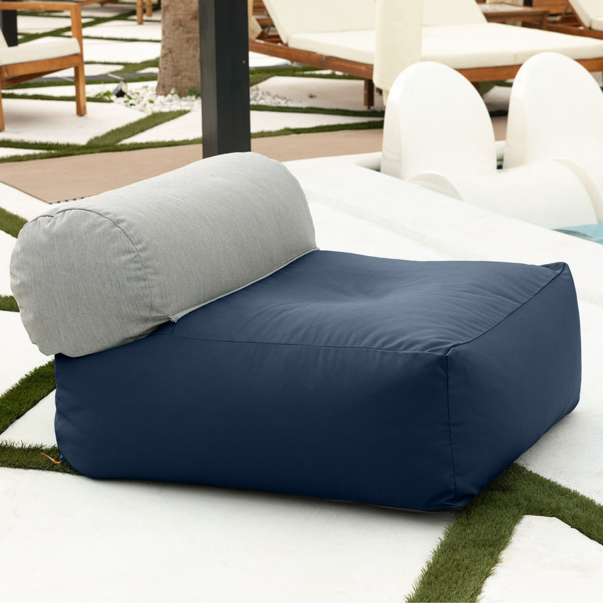 Jaxx Tybee Large Outdoor Lounge w/ Bolster (18359) - SchoolOutlet