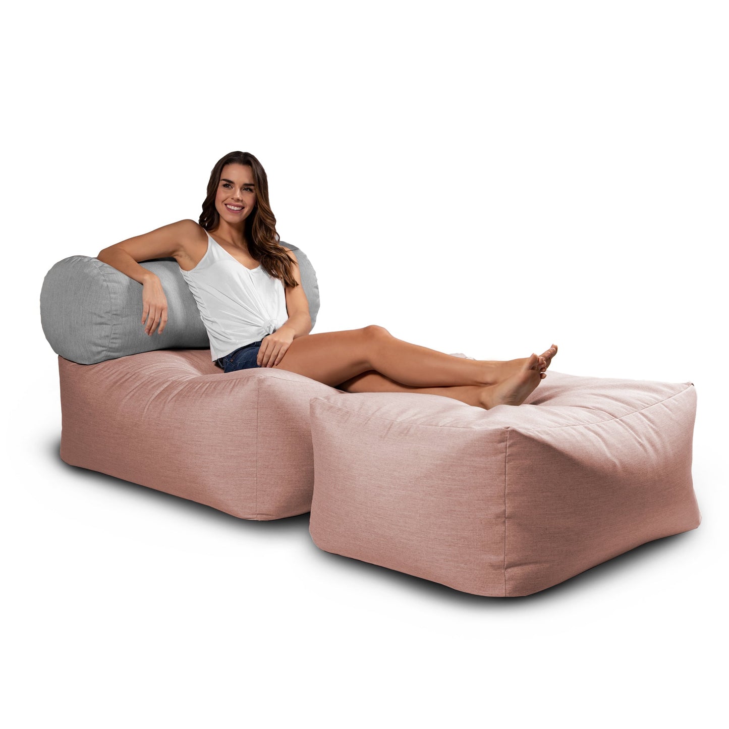 Jaxx Tybee Large Outdoor Ottoman - Ottoman Only (18359) - SchoolOutlet