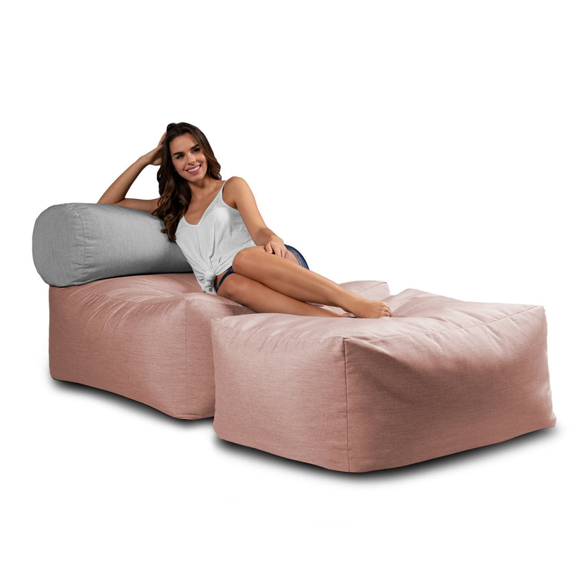 Jaxx Tybee Large Outdoor Ottoman - Ottoman Only (18359) - SchoolOutlet