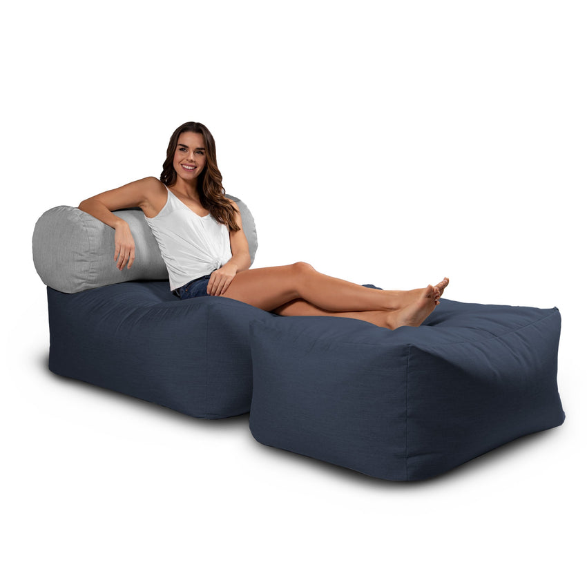 Jaxx Tybee Large Outdoor Ottoman - Ottoman Only (18359) - SchoolOutlet