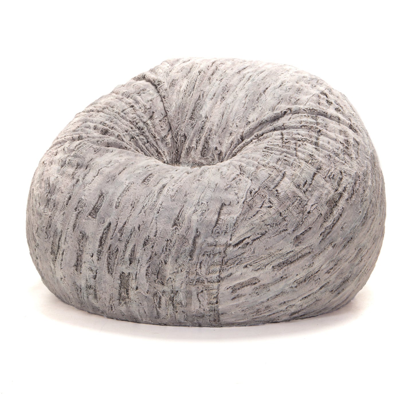 Jaxx Saxx 4 Ft Plush Round Bean Bag - Premium Luxe Faux Fur (18612) - SchoolOutlet