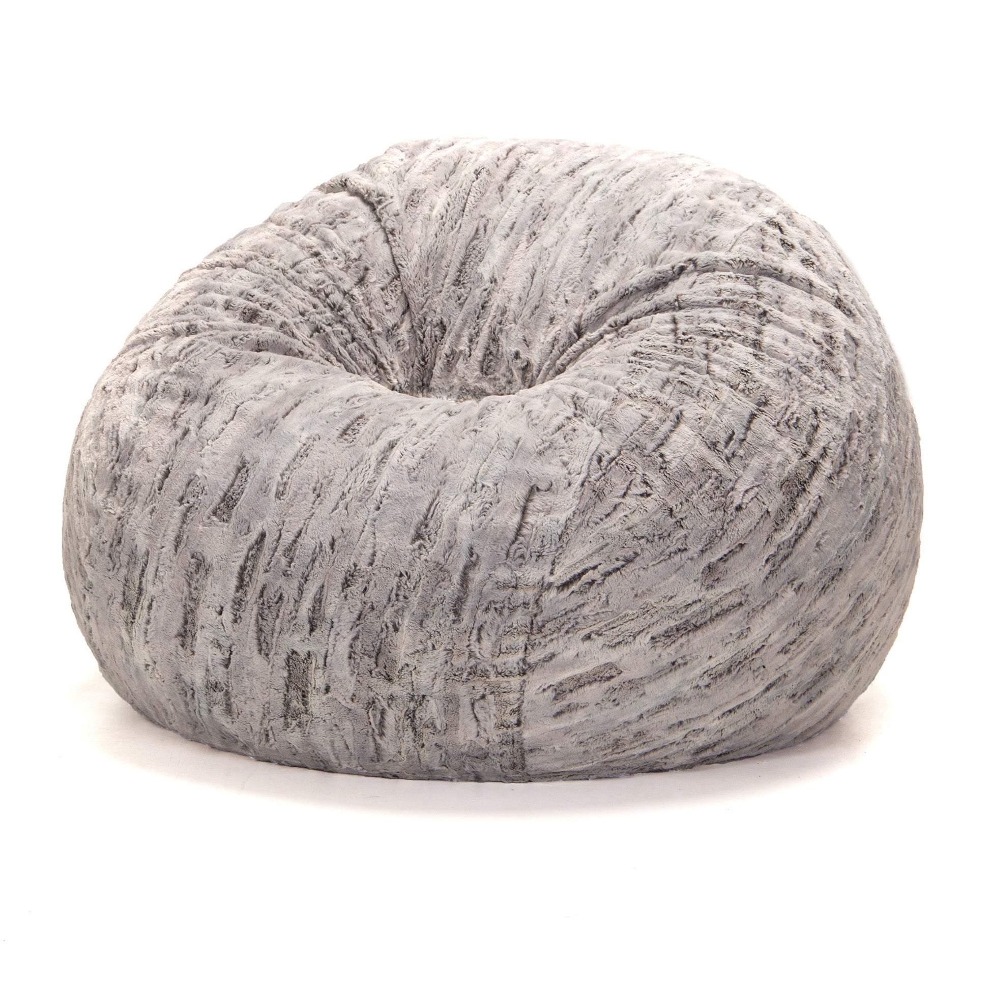 Jaxx Saxx 4 Ft Plush Round Bean Bag - Premium Luxe Faux Fur (18612) - SchoolOutlet