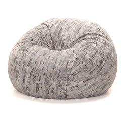Jaxx Saxx 4 Ft Plush Round Bean Bag - Premium Luxe Faux Fur (18612)