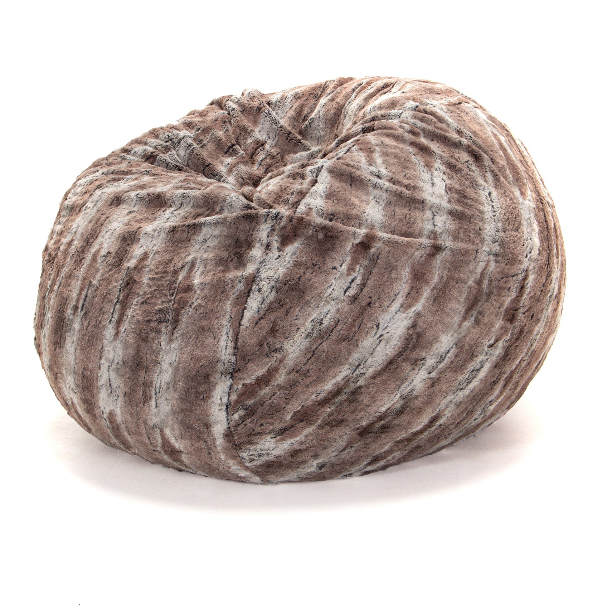 Jaxx Saxx 4 Ft Plush Round Bean Bag - Premium Luxe Faux Fur (18612) - SchoolOutlet