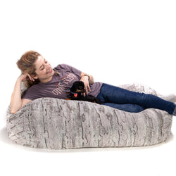 Jaxx Bean Bags Sofa Saxx Bean Bag Lounger - 4' Premium Luxe Fur (18614)
