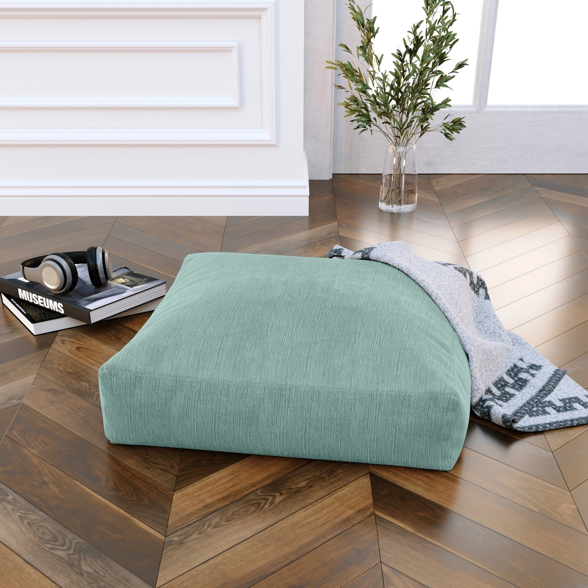 Jaxx Brio Large Décor Floor Pillow / Meditation Yoga Cushion, Plush Microvelvet (18680) - SchoolOutlet