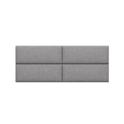 Jaxx Panelist Modern Padded Headboard - Set of 4 Wall Mounted Panels (Each 11.25"H x 30"W) (18963)
