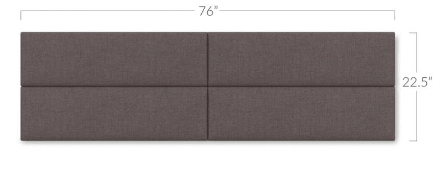 Jaxx Panelist Modern Padded Headboard - Set of 4 Wall Mounted Panels (Each 11.25"H x 30"W) (18963) - SchoolOutlet